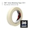 3M Masking Tape, 1x60 yd., Tan, PK36, 1" W x 60 yds L, Tan, Rubber Adhesive, 36 PK T935101 - alternate 9